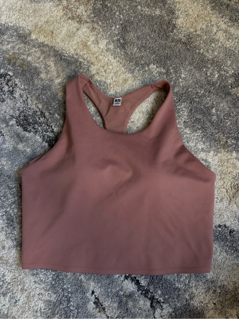 Uniqlo Mauve Racerback Crop Bralette